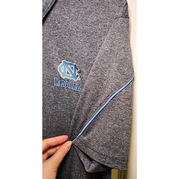 Champion Elite University of North Carolina Tar Heels Blue Polo, Size L - Picture 2 of 4